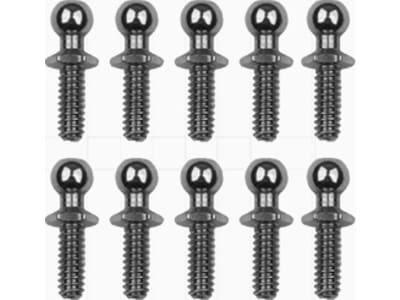 ASC6273 RC10 Ballstud Set .30 silver