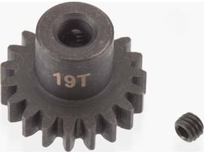 ASC89594 Steel Pinion Gear 19T Mod 1 5 mm shaft