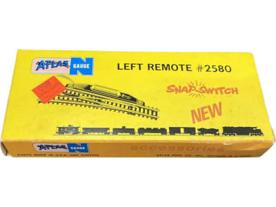 ATL2580 N Scale Snap-Switch Remote Left Hand Switch Track Made In USA