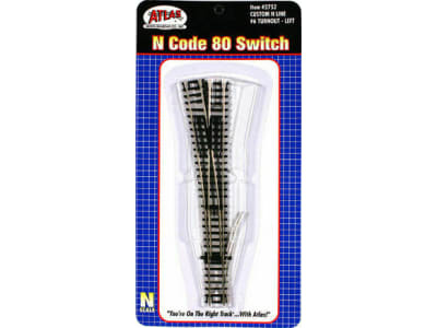 ATL2752 N Code 80 Custom #6 Left-Hand Turnout