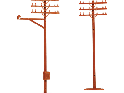 ATL775 Ho Telephone Poles  12 