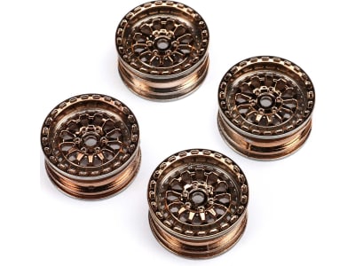 AXI-1796 Black right-handino Wheel 1.0 7mm Hex 4 : SCX24