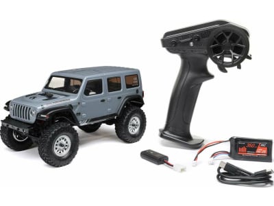 AXI00002V3T3 SCX24 2019 J33P Wrangler JLU CRC Gray: 1 / 24 4WD RTR