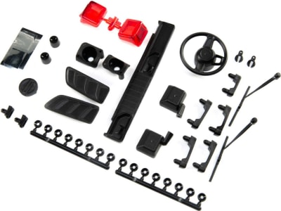 AXI230022 Exterior Body Detail Parts J33P JLU: SCX10III