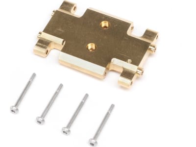 AXI301002 Chassis Skid Plate Brass 19.5g: AX24