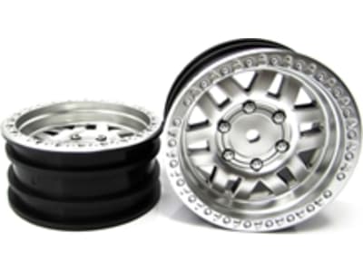 AXI43001 1.9 Machete Wheel - Satin Silver 2 pieces