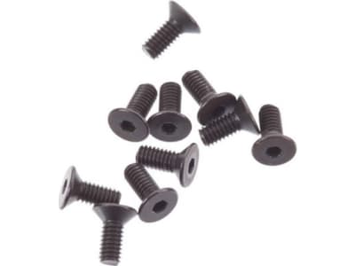AXIC1264 Axa1264 Flat Head Screw M2.5x6mm Black 10