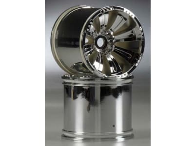 AXIC8009 Axial 8 Spoke 1 / 8th Monster Truck Wheel  Chrome 