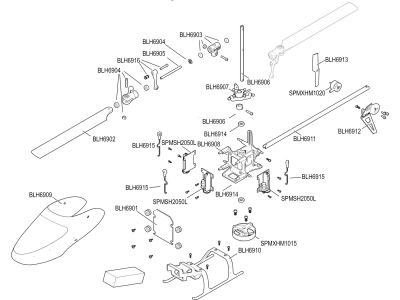 BLH6903 Main Rotor Headblock: Infusion 120