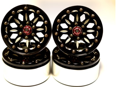 BLW19SLB01 Aluminum Billet 1.9 Beadlock Wheels W /  12mm Hex  B-Style   4 