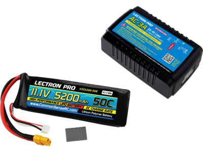 CMSPP-032 AC-3A Charger + 1 x 11.1V 5200mah 50C w /  XT60