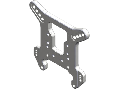 COR00180-132 Shock Tower - 5mm - Aluminum - Rear - 1 Pc: Python