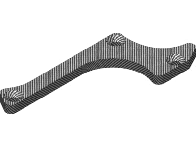 COR00180-233 Team Suspension Arm Stiffener - a,  Lower Front Left - Graphite 3