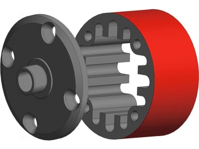 COR00180-686 Differential Case - 35mm - Aluminium Center  /  Steel Flange