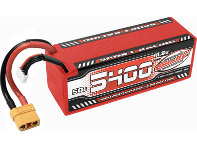 COR49429 5400mah 14.8v 4s 50c Hardcase Sport Racing Lipo Battery with Har