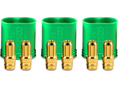 CSE011-0068-00 6.5mm Polarized Bllt Conn Male Set 200 Amp