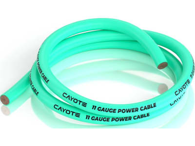 CYECW07 Thin-Wall Silicone Wire  Aurora Green   1 Meter   11awg 