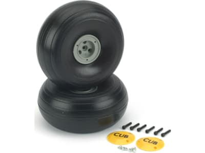 DUB425TLC 1 / 4 light weight J-3 Cub Wheels  2 