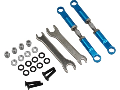 ECT5406 Aluminum 72mm Front Turnbuckles  Blue  - ECX 2wd