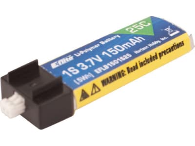 EFLB1501S25 150mah 1s 3.7v 25c LiPo Battery