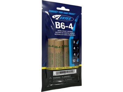 EST10055 B6-4 Model Rocket Engine Fp Flight Pack