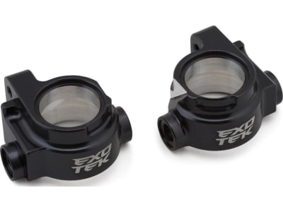 EXO2322 Tekno EB48 / NB48 2.2 Aluminum Hd Front Spindle Hubs  Gunmetal   2