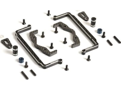 EXO2365 RC10 Shorty Pack Tray and Cups 7075 and Carbon Fiber