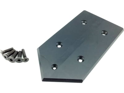 FVE03DR Black Delrein Rear Skid Plate: Losi 5ive MINI WRC