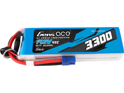 GEA334S45E3GT 14.8V 3300mAh 4S 45C G-Tech Smart LiPo: EC3