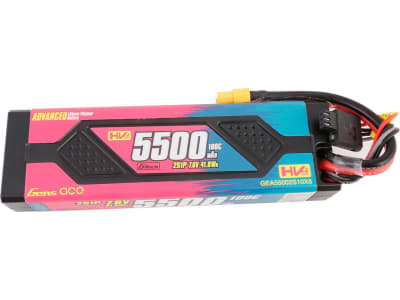 GEA55002S10X6 7.6V 5500mAh 2S 100C LiHV TRX battery XT60
