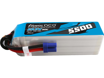 GEA556S60E5GT 22.2V 5500mAh 6S 60C G-Tech Smart LiPo:EC5