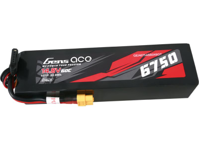 GEA6754S60X6GT 14.8V 6750mAh 4S 60C G-Tech Smart LiPo: XT60