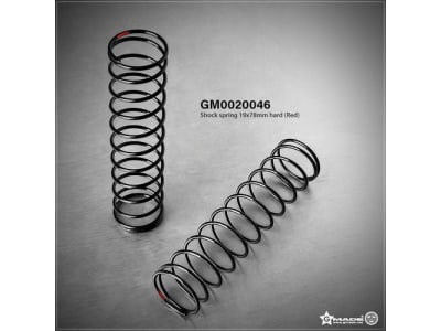 GMA0020046 Hard Shock Spring,  19x78mm,  Red