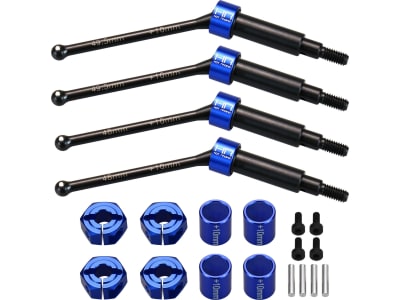 GRM288Q10 Steel Universal +10mm CVD Axles Drive Set : Grom MT