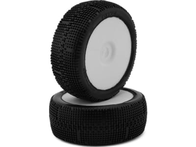 GRPGMX10-S35 Pixel Pre-Mounted 1 / 8 Buggy Tires  White   2   S35 - Soft 