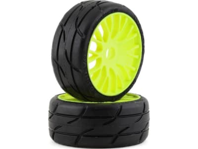 GRPGTY03-XB3 Gt - To3 Revo Belted Pre-Mounted 1 / 8 Buggy Tires  Yellow   2   X