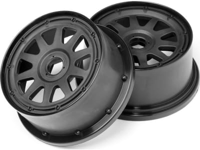 HPI104971 Tr-10 Rear Wheels Black 120x65mm / -10mm Offset  2 