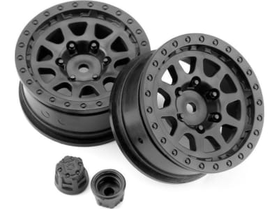 HPI116840 Cr-10 Wheel 1.9mm Black 2 pieces Venture T0Y0TA
