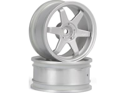 HPI160752 Te37 Wheel 26mm Matte Chrome 3mm Offset
