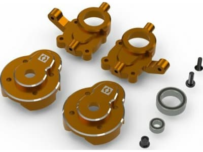 HPI161160 Aluminum Portal Steering Spindle Set Orange for Venture18