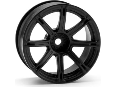 HPI3307 Work Emotion Xc8 Wheels 26mm Black 6mm Offset  2 