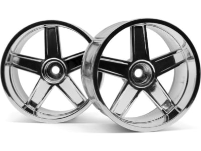 HPI33477 LP32 Wheels MF Type Chrome 6mm Offset  2 
