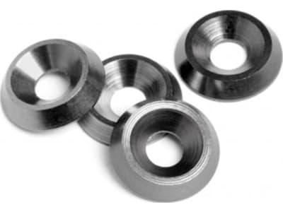 HPI88008 Cone Washer 3x9x2mm Gunmetal  4 