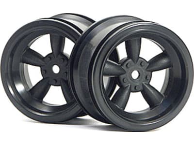 HPI3821 Vintage 5-Spk Wheels 31mm Black 6mm Offset 2 