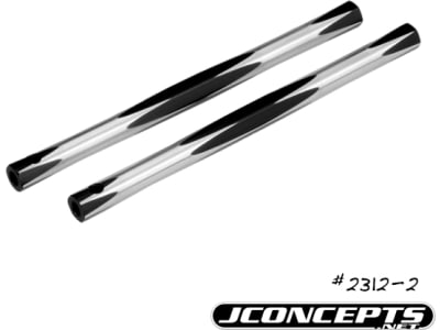 JCO2312-2 RC10 diamond nose brace tubes black - 2pc.