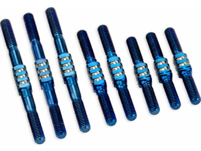 JCO2228-1 RC10 Classic Fin Titanium Turnbuckle Set - Burnt Blue 7pc.