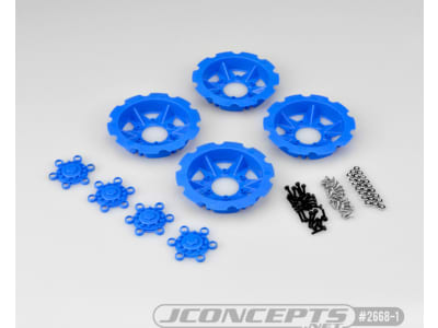 JCO2668-1 Tracker Wheel Discs for Dragon Wheels Blue 4 pieces