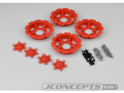 JCO2668-7 Tracker Wheel Discs 4 pieces - Red