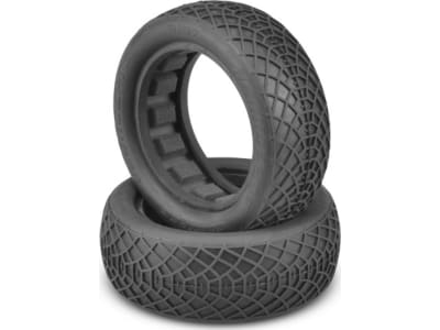 JCO3197-06 Ellipse Silver Compound Tires Fits 2.2 Buggy Front Wheel