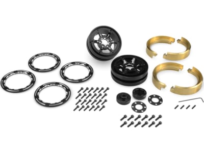 JCO3378B Torch 1.9 inch Aluminum Beadlock Wheel Set  2 